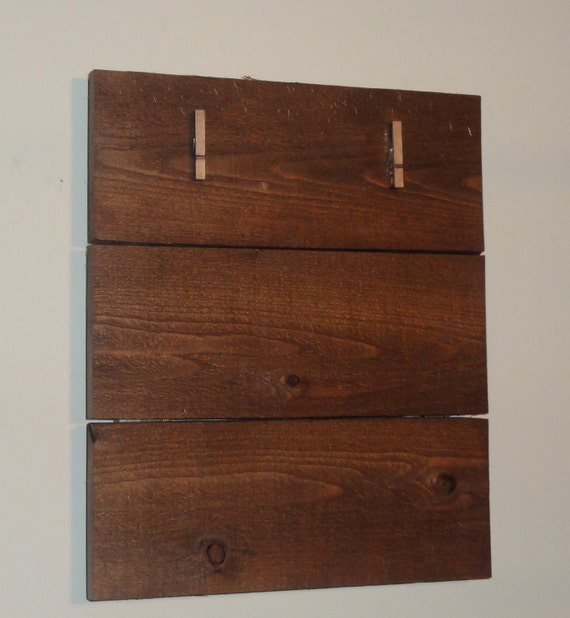 Rustic Picture Frame/Rustic Decor/Wood Frame/ Frame with Clothespins