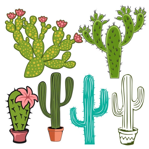 Cactus Southwest Cuttable Design SVG DXF EPS use with