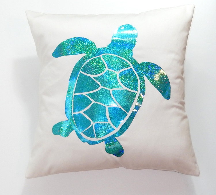 Sea Turtle Pillow Cover Sea Turtle Pillow by ThePillowCabana