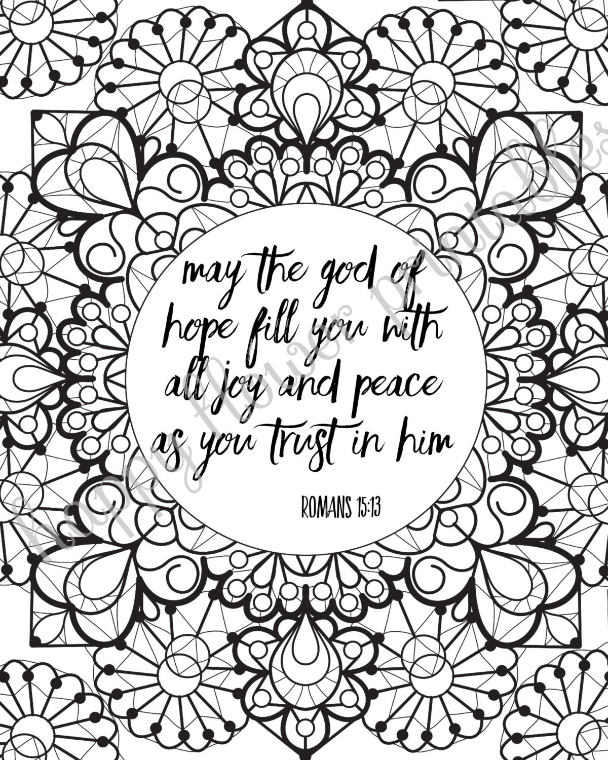 Christian Coloring Pages With Verses 4