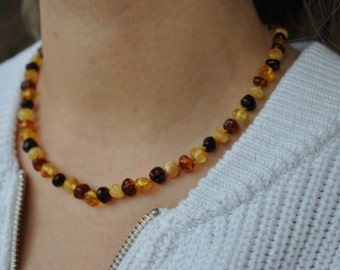 Baltic amber necklace for adults