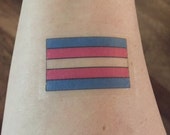 Transgender Flag Temporary Tattoo - Small
