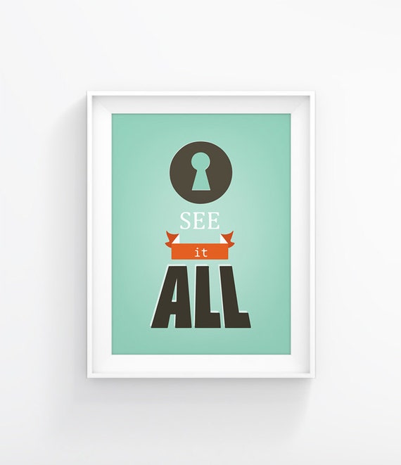 Items similar to Motivational quote Retro poster Quote print Mid