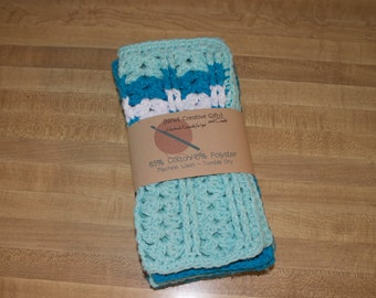 Crocheted Dishcloths or Washcloths 4 Piece Set