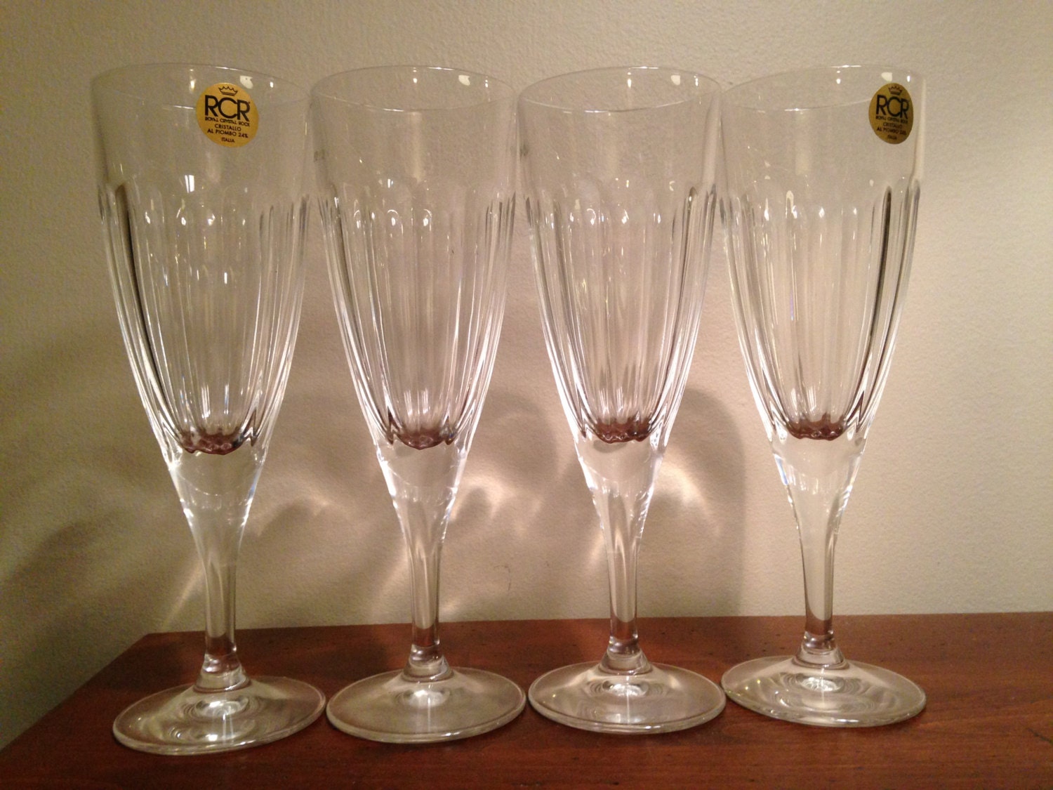 RCR Crystal Champagne Glasses / Royal Crystal Rock Champagne