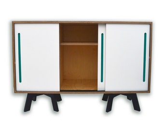 Sale,sale RETRO SIDEBOARD, Mid Century Modern Storage Cabinet, Sliding Doors, Scandinavian Furniture