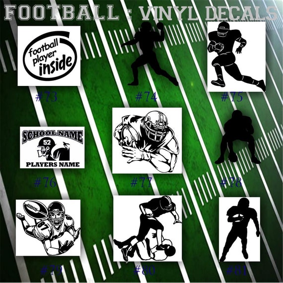 FOOTBALL vinyl decals page 9 team sports by CreativeStudio805