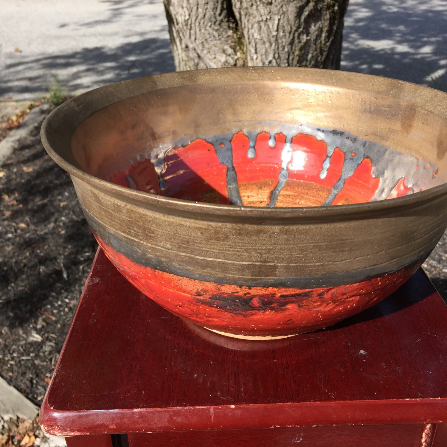 Extra Large Bowl Handmade Pottery