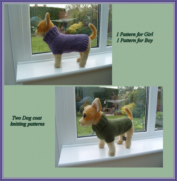 knitting pattern for small dog coat from Dollyknitts on ...
