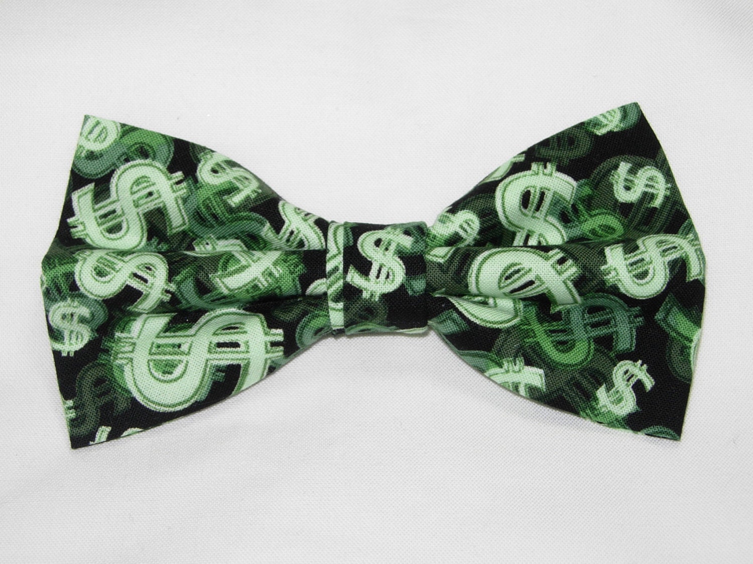 Dollar Signs Pre-tied Bow Tie Green bow ties Money ties