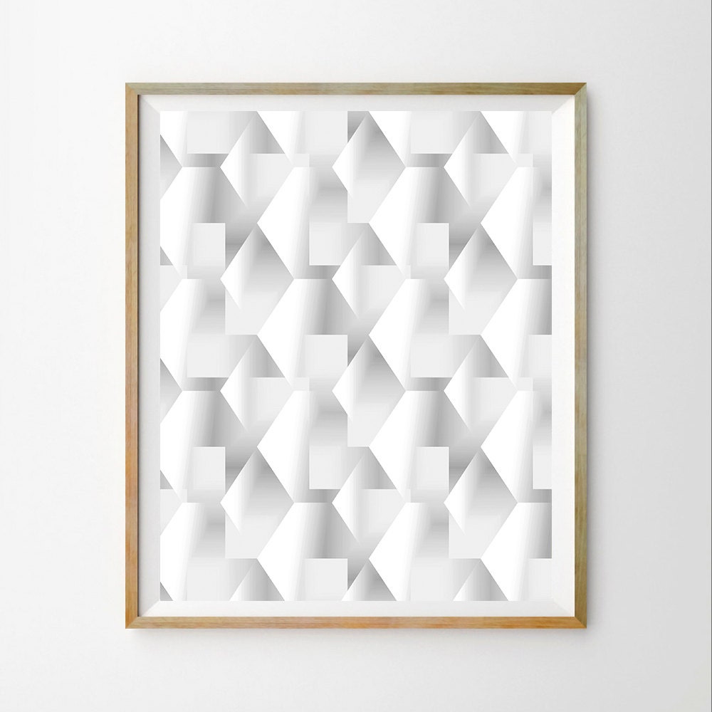 3D wall art decor Geometric wall art decor print Geometric art
