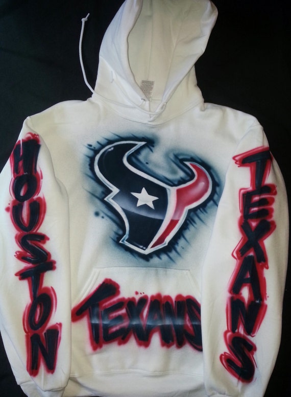 Custom airbrushed Houston Texans Hoodie by BigtymeAirbrush on Etsy