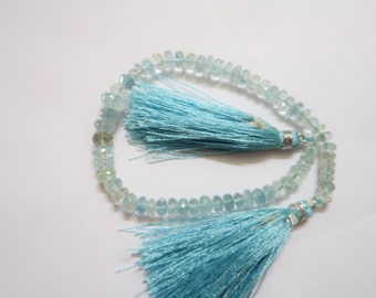 Aquamarine Faceted Rondelle < Aquamarine Rondelle Beads