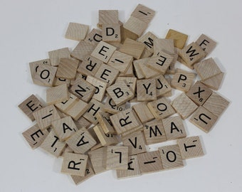 SCRABBLE TILES: D, G, L, Q, S, Z and Blank tiles. You pick, 1.00 each. Great for crafts & collage!