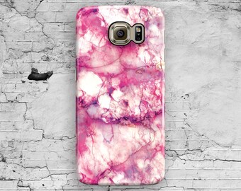 Pink Marble Galaxy S6 Case, Granite Galaxy S7 Case, White Marble Galaxy S6 Edge Galaxy S6 Edge plus, S3 S4 S5 Note 7 3 4 5 Cool Cute Samsung