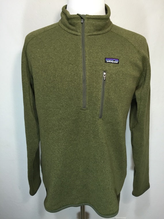 patagonia fleece half zip mens