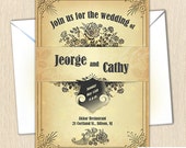 Wedding Invitation Printable Set. Vintage Rustic Old Paper Floral Kit. RSVP Thank You Cards Printable. Beige gold sand caramel black flowers Wedding Invitation Printable Set. Vintage Rustic Old Paper Floral Kit. RSVP Thank You Cards Printable. Beige gold sand caramel black flowers