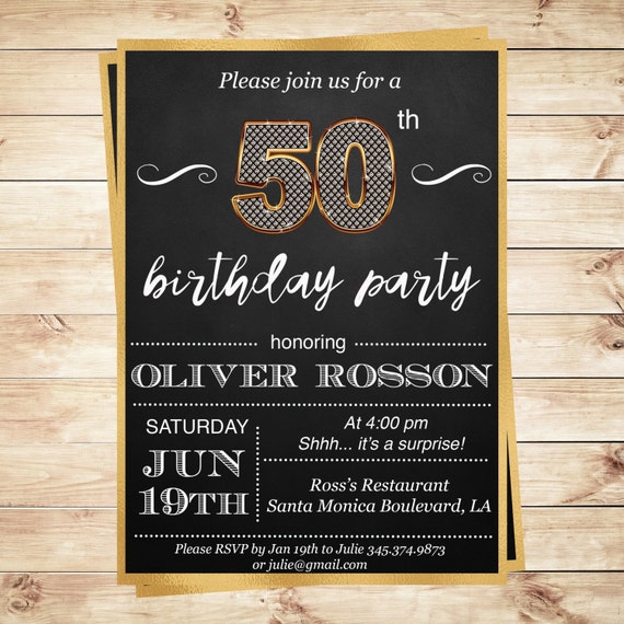 Surprise Birthday Party Invitations For Men 5