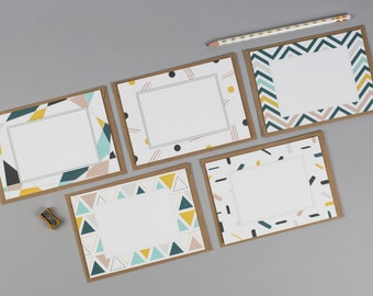 Skandi Blank Notecard Set - Pack of 10, Notecard Set, Letter writing set