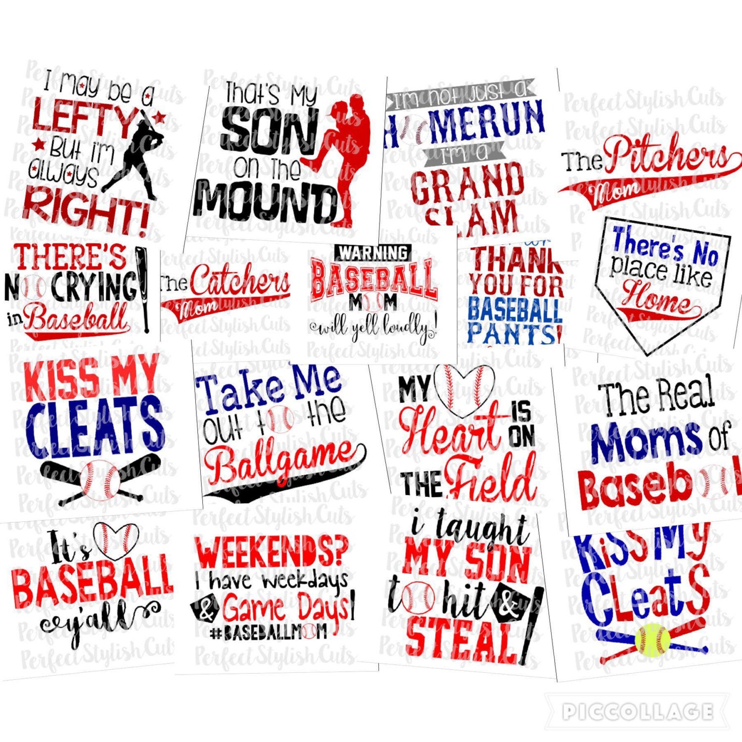 Download Baseball SVG Bundle DXF EPS png Files for Cutting Machines