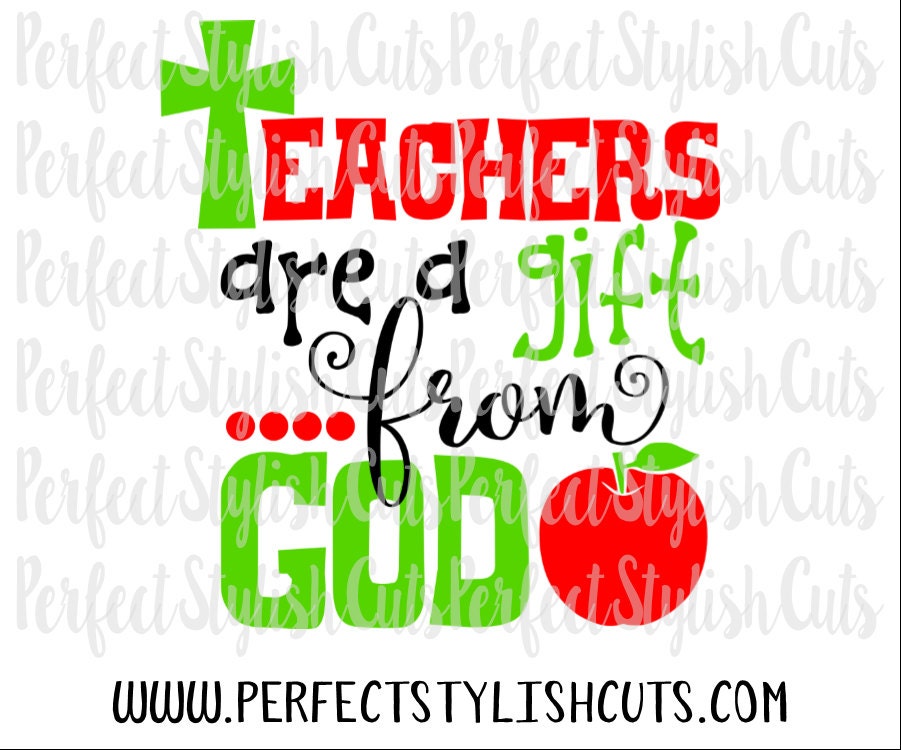 Download Teachers Are A Gift SVG DXF EPS png Files for Cutting