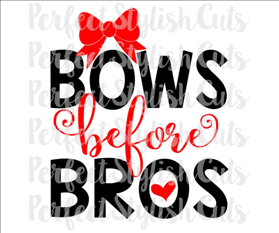 Download Bows Before Bros SVG DXF eps PNG Files for Cutting Machines