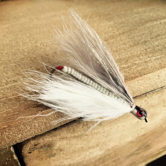 Mitchell Creek Smelt Set of Two Fly Fishing Flies Maine