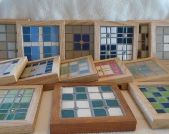 Custom Made Mosaic Coasters