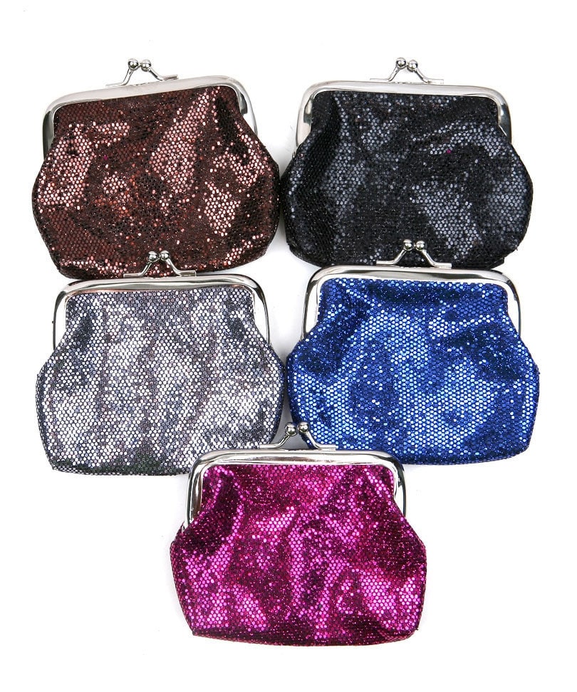 Vintage Style Glitter Coin Purse by TheVixxenClothing on Etsy