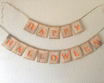 HAPPY HALLOWEEN Banner | Halloween Banner | Halloween Sign | Ready to Ship