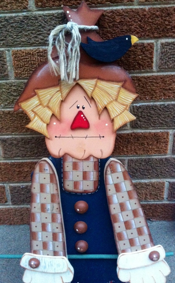 Wooden Fall Scarecrow Yard Decor