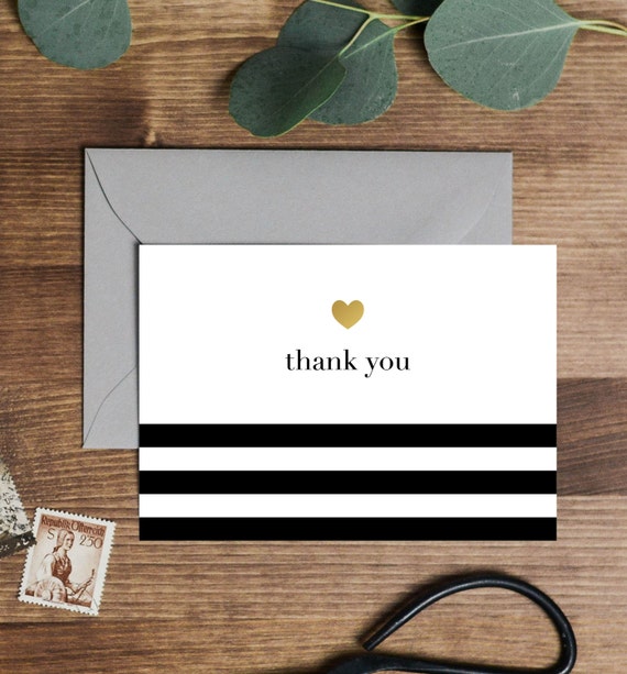 Printable Kate Spade Inspired Thank You Cards by ShopTheFirstLook