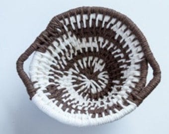 CLEARANCE - Neutral Hand Coiled Basket