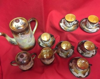 Takito Moriage Dragonware TEA SET for 6, 17pc