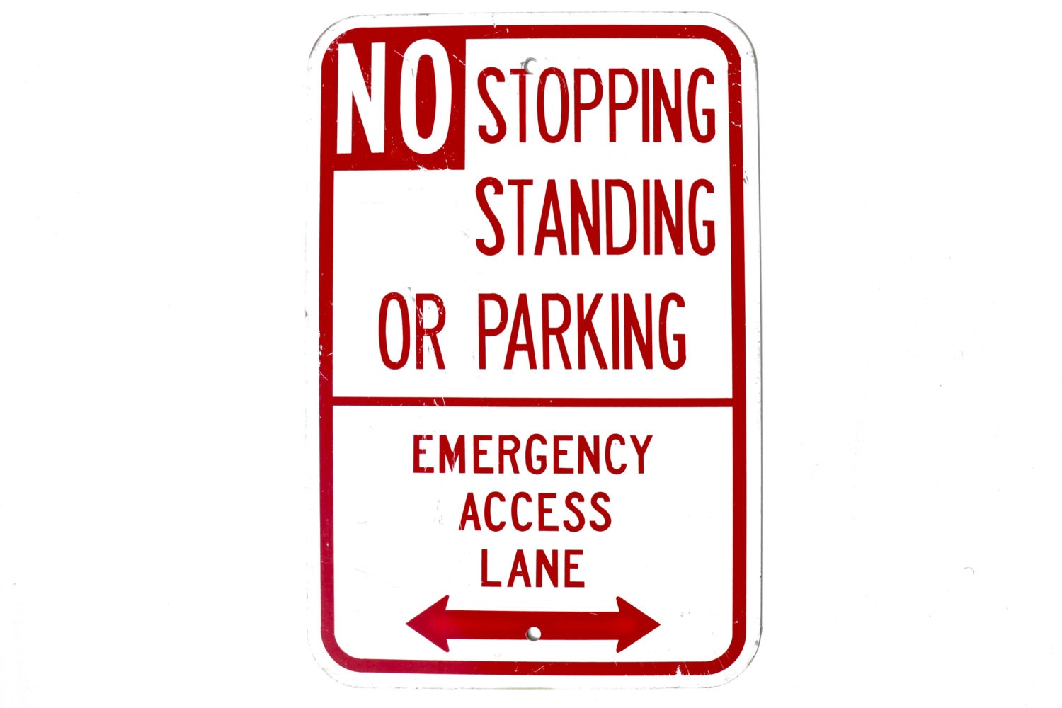 No Stopping Standing or Parking Sign/Emergency by AmericanAntique