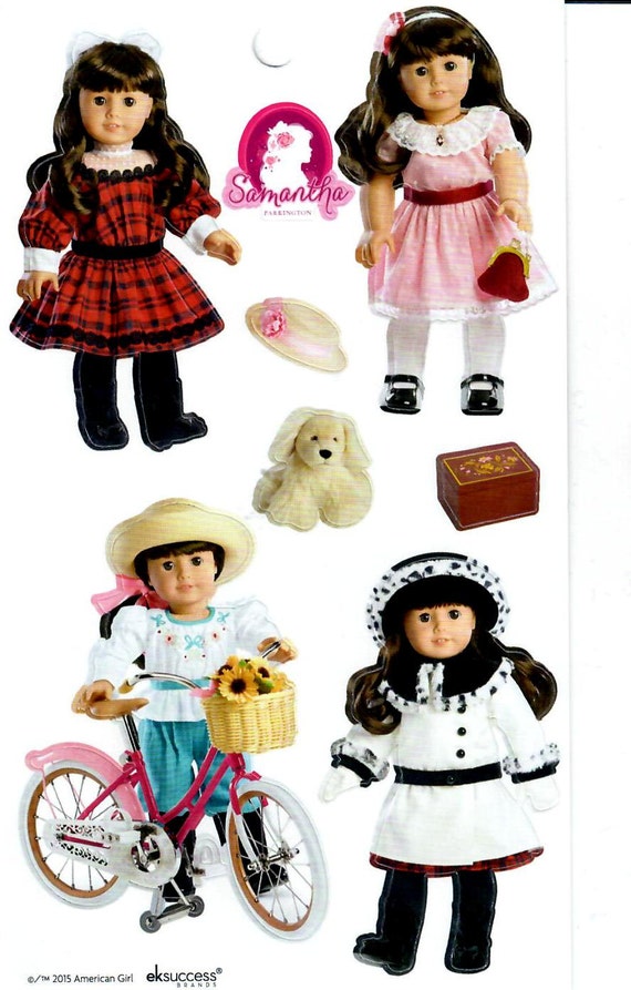 AMERICAN GIRL STICKERS / Samantha Beforever Doll Sticker Sheet