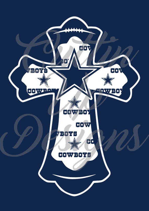 Download Dallas Cowboys Football Cross SVG Cutting file by ...