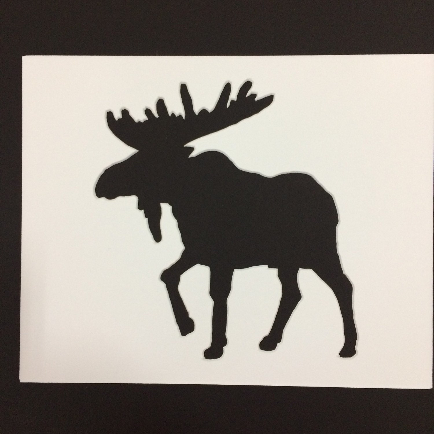 Moose Stencil Made from 4 Ply Mat Board