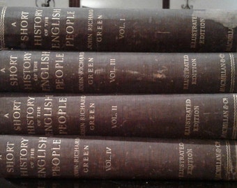 1902 Vintage Books - short history of the english people by john richard green 1902