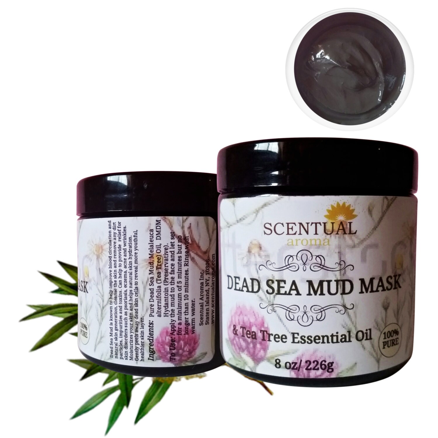 Dead Sea MUD MASK Organic Mud Mask Facial Mask Pure Dead