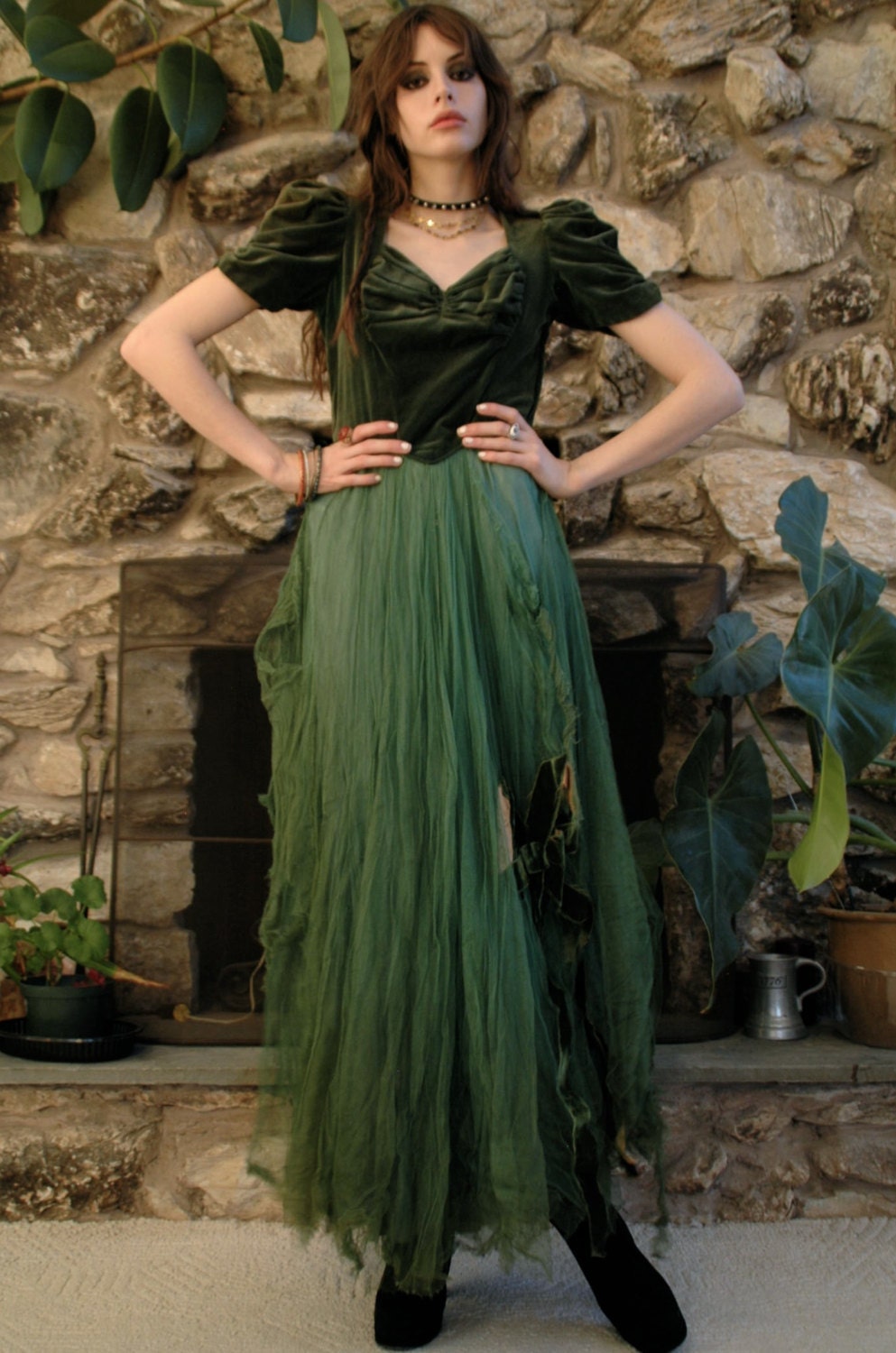 green fairy gown