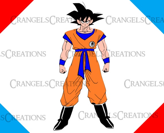 Download Goku Dragon Ball Z .SVG .dxf .png Files by CrangelsCreations