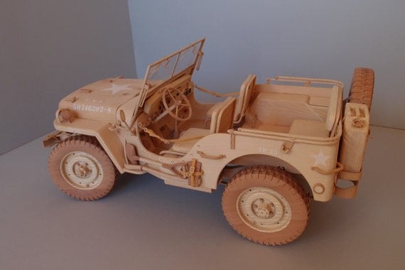 WILLYS MB JEEP model from wood scale 1/6 by KASSIANMODELS ...