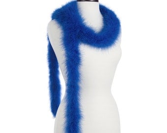 Sapphire - Royal Blue 25 Gram Marabou Feather Boas - Use as Trim or Wear as a Scarf