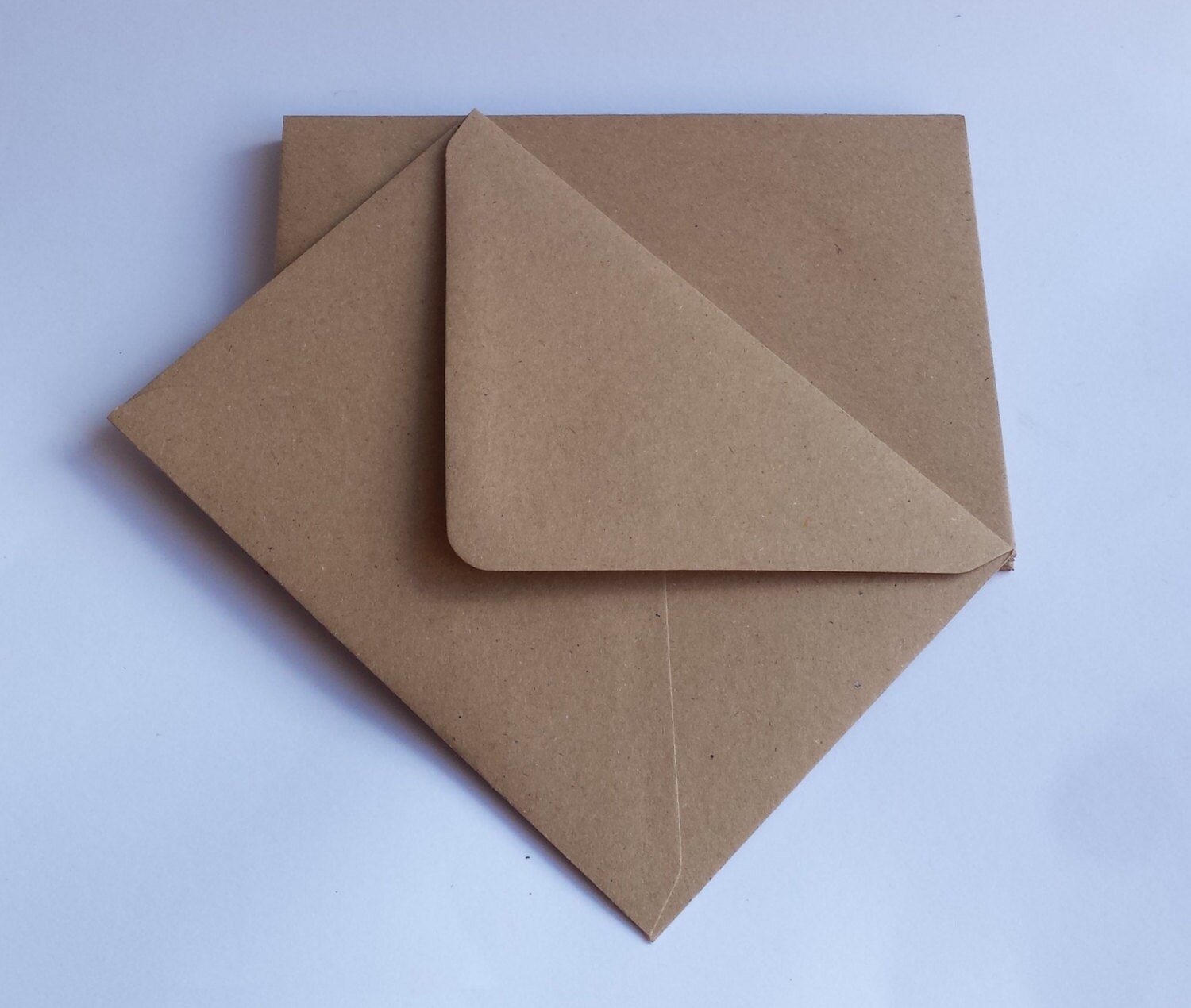 5 brown kraft recycled envelopes 100g C6 114x162mm by Fuzzlepip