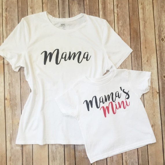 Mama and Mama's Mini Matching Shirts Matching by KyCaliDesign