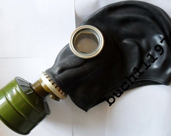 RUBBER Gas mask GP-5 russian black soviet military new, size 0,1,2,3,4