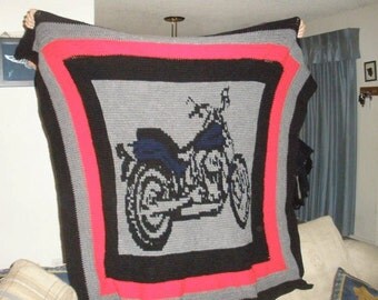 vintage harley davidson blanket