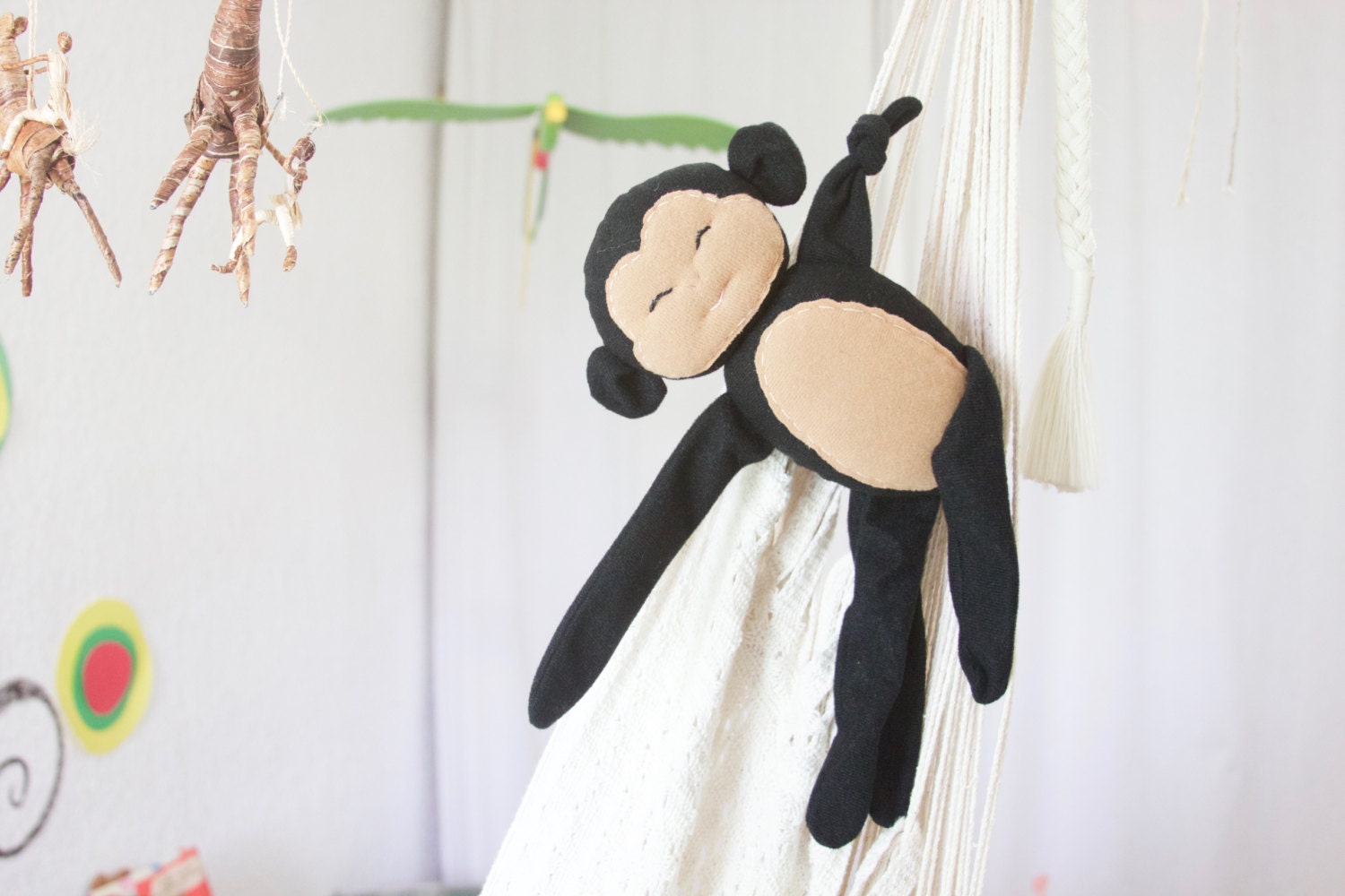black stuffed monkey