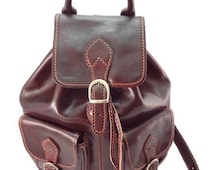 cowhide backpack purses
